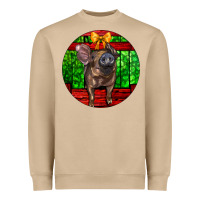 Mushroom christmas pig Heavyweight Sweatshirt - LillyAllenDesigns