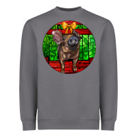 Storm christmas pig Heavyweight Sweatshirt - LillyAllenDesigns