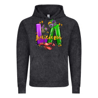Vintage Black louisiana mardi gras Vintage Hoodie - MaliasSmallBusiness