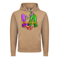 Vintage Coffee louisiana mardi gras Vintage Hoodie - MaliasSmallBusiness