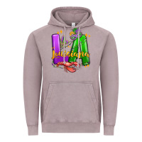 Vintage Zinc louisiana mardi gras Vintage Hoodie - MaliasSmallBusiness