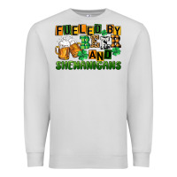 Dove Grey fueled by beer and shenanigans Premium Sweatshirt - CowGirlArtShop