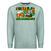Seafoam fueled by beer and shenanigans Premium Sweatshirt - CowGirlArtShop
