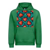 Emerald fall leaves seamless pattern Urban Hoodie - BundleAndBundleShop