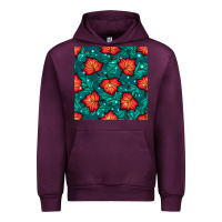 Mauve Wine fall leaves seamless pattern Urban Hoodie - BundleAndBundleShop