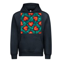 Navy fall leaves seamless pattern Urban Hoodie - BundleAndBundleShop