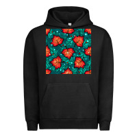 Pigment Black fall leaves seamless pattern Urban Hoodie - BundleAndBundleShop