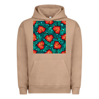 Pigment Burro fall leaves seamless pattern Urban Hoodie - BundleAndBundleShop