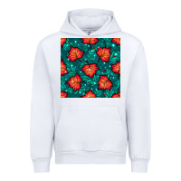 White fall leaves seamless pattern Urban Hoodie - BundleAndBundleShop