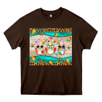 Chocolate Brown summer gnomes Heavy Core Tee - Artiststas