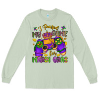 Matcha i paused my game for mardi gras Long Sleeve Tee - LillyAllenDesigns