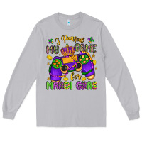 Moon Dust i paused my game for mardi gras Long Sleeve Tee - LillyAllenDesigns