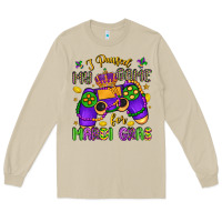 Mushroom i paused my game for mardi gras Long Sleeve Tee - LillyAllenDesigns