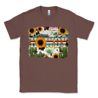 Chestnut Howdy Serape And Sunflower Classic Tee - RanaPortraitStore