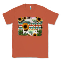 Copper Howdy Serape And Sunflower Classic Tee - RanaPortraitStore