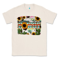 Natural Howdy Serape And Sunflower Classic Tee - RanaPortraitStore