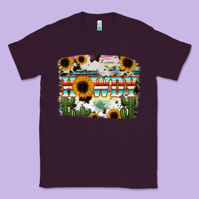 Howdy Serape And Sunflower Classic Tee Designed By Ranaportraitstore