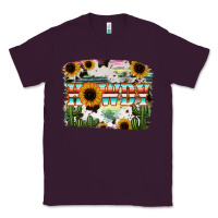 Plum Howdy Serape And Sunflower Classic Tee - RanaPortraitStore