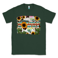 Sports Green Howdy Serape And Sunflower Classic Tee - RanaPortraitStore