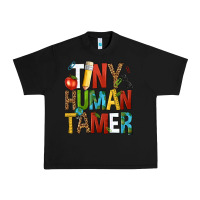 Black tiny human tamer Urban Heavy Tee - NancyCooperArtShop