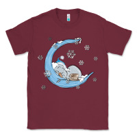Snowman And Moon Classic Tee | Teevron