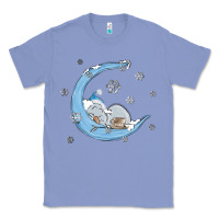 Colony Blue snowman and moon Classic Tee - MaliasSmallBusiness