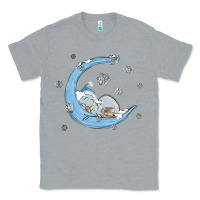 Heather Grey snowman and moon Classic Tee - MaliasSmallBusiness