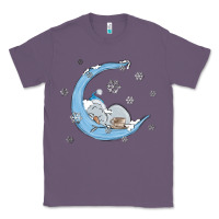 Lavender snowman and moon Classic Tee - MaliasSmallBusiness