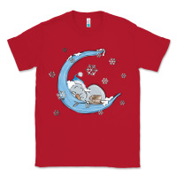 Red snowman and moon Classic Tee - MaliasSmallBusiness