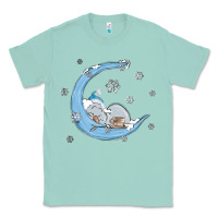Seafoam snowman and moon Classic Tee - MaliasSmallBusiness