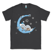 Smoke snowman and moon Classic Tee - MaliasSmallBusiness