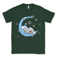 Sports Green snowman and moon Classic Tee - MaliasSmallBusiness
