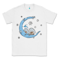 White snowman and moon Classic Tee - MaliasSmallBusiness