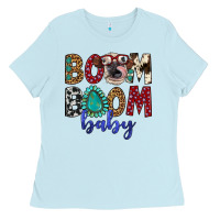 Baby Blue boom boom baby Ladies Tee - Artiststas