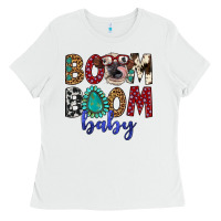 White boom boom baby Ladies Tee - Artiststas