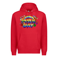 Red Pride day Premium Hoodie - CowGirlArtShop