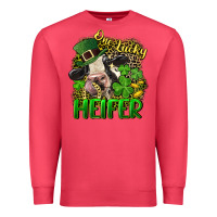 Cardinal One lucky Heifer Premium Sweatshirt - CowGirlArtShop
