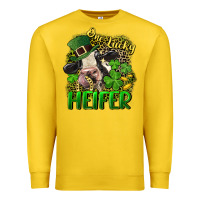 Lemon One lucky Heifer Premium Sweatshirt - CowGirlArtShop