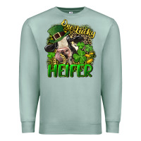 Seafoam One lucky Heifer Premium Sweatshirt - CowGirlArtShop