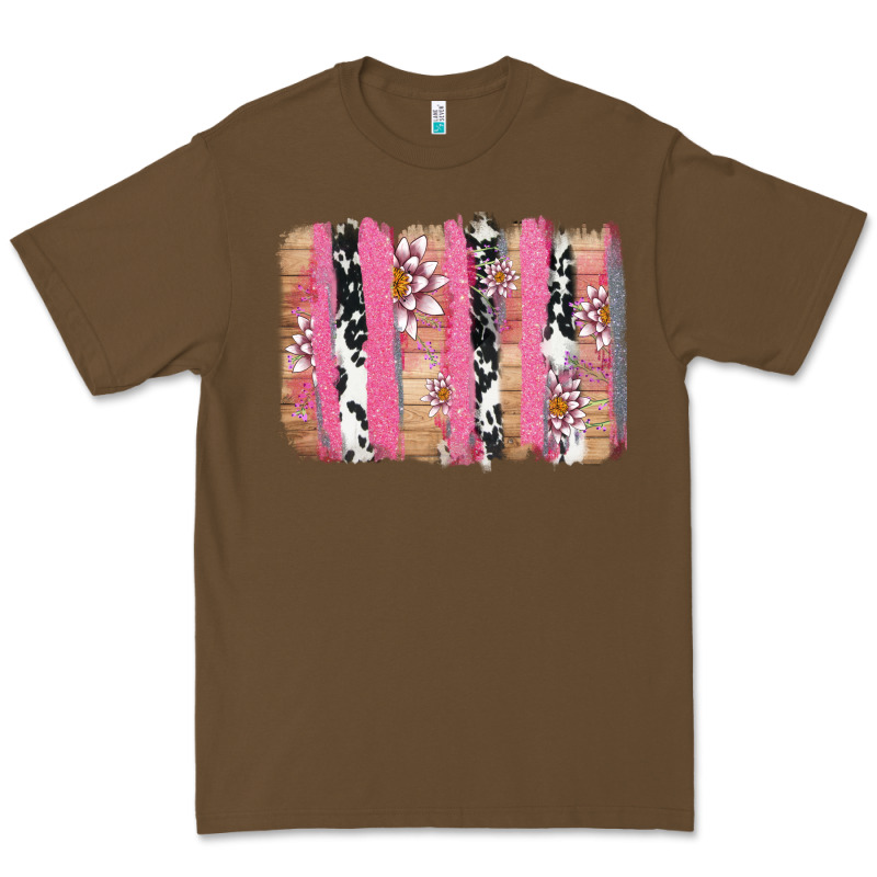 V.d Cow And Lotus Brushstrock Premium Tee by AdoDesignShop | Teevron