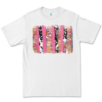 White v.d cow and lotus brushstrock Premium Tee - AdoDesignShop