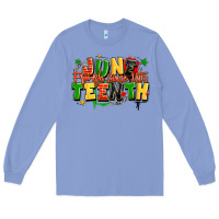 Colony Blue juneteenth free ish since 1865 Long Sleeve Tee - LillyAllenDesigns
