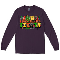 Plum juneteenth free ish since 1865 Long Sleeve Tee - LillyAllenDesigns