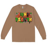 Toasted Coconut juneteenth free ish since 1865 Long Sleeve Tee - LillyAllenDesigns