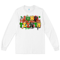 White juneteenth free ish since 1865 Long Sleeve Tee - LillyAllenDesigns