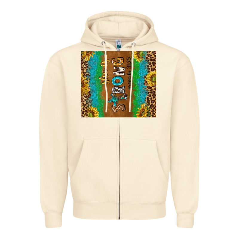 Western She Is Strong Proverbs 31 25 Tumbler Tbs Zipper Hoodie by TumblerDesignByShophia | Teevron