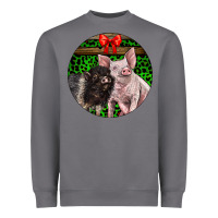 Storm christmas pig Heavyweight Sweatshirt - LillyAllenDesigns