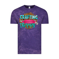 Cloud Purple crafting is my therapy Vintage Tee - NancyCooperArtShop