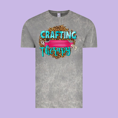 Crafting Is My Therapy Vintage Tee Designed By Nancycooperartshop