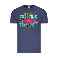 Vintage Denim crafting is my therapy Vintage Tee - NancyCooperArtShop